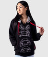 Mazda MX-5 Miata Roadster Womens Hoodie - Hardtuned