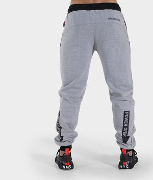 Mens Power Over Track Pants - Gray - Hardtuned