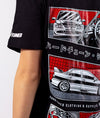 Mitsubishi EVO 8 Fragment Womens Tee - Hardtuned