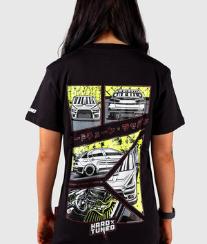 Mitsubishi EVO X Fragment Womens Tee - Hardtuned