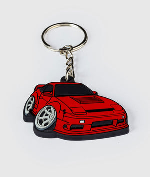 Nissan 180SX Rubber Key Ring - Hardtuned