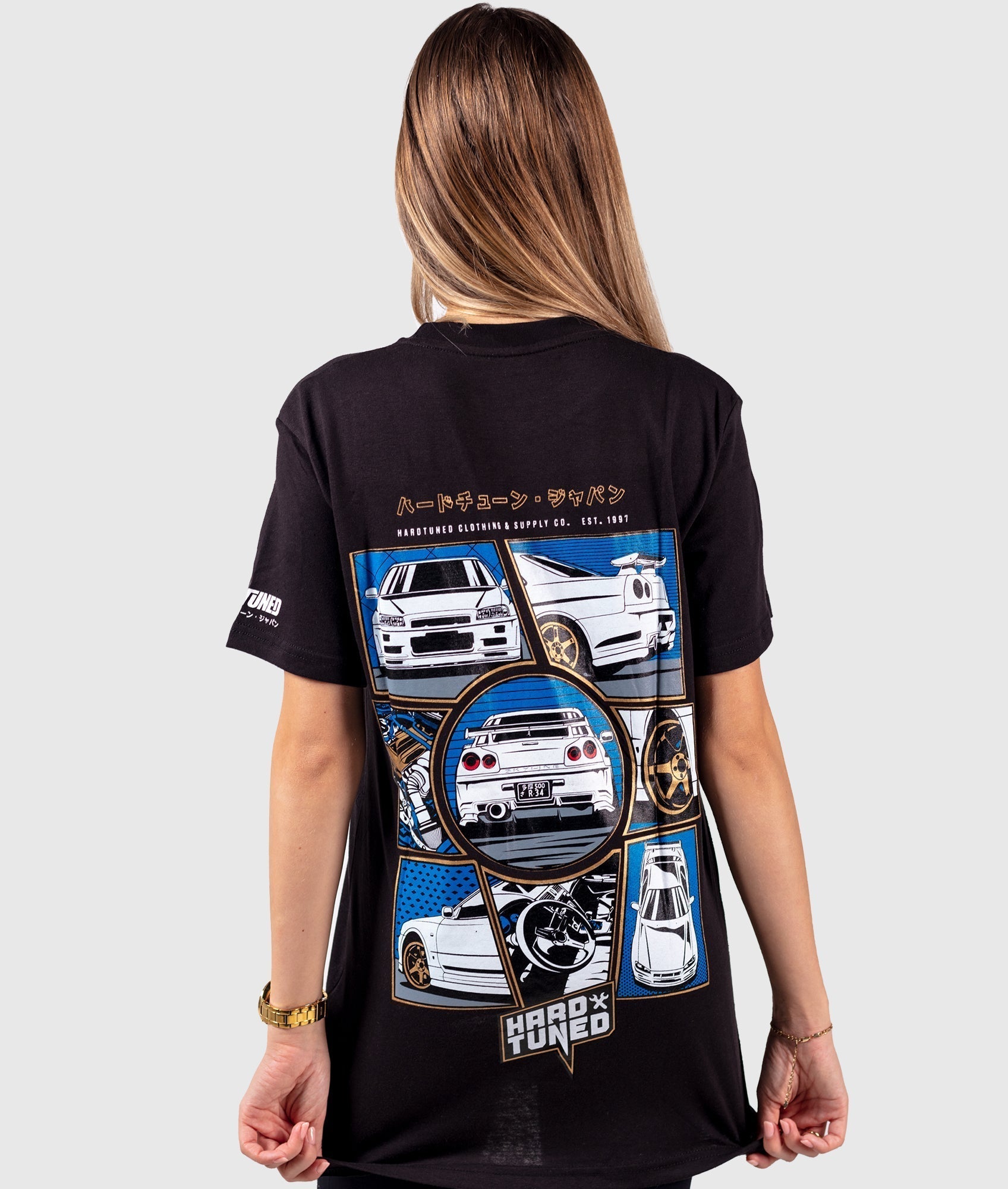 Nissan R34 GTR Fragment Womens Tee - Hardtuned