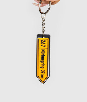 Nurburgring Soft Rubber Key Ring - Hardtuned