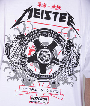 Oversized Meister Tattoo Tee - White - Hardtuned