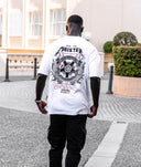 Oversized Meister Tattoo Tee - White - Hardtuned