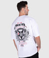 Oversized Meister Tattoo Tee - White - Hardtuned