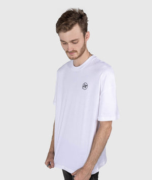 Oversized Overnight Parts Tee - White - Hardtuned