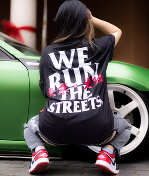 Oversized We Run The Streets Tee - Hardtuned