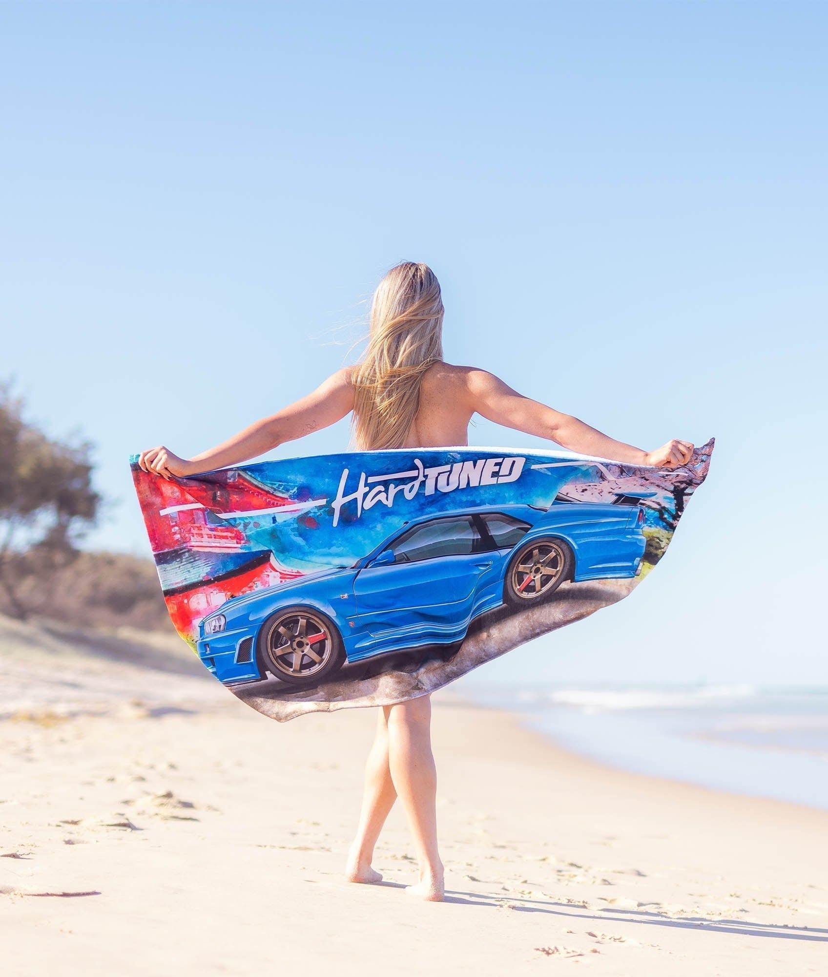 R34 GTR Beach Towel - Hardtuned