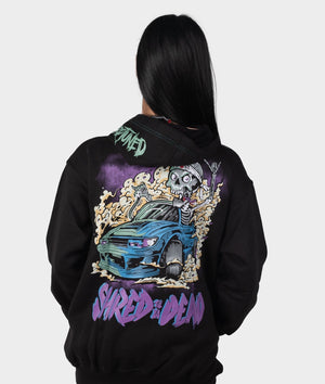 Shred Till Ya Dead Womens Hoodie - Hardtuned