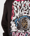 Smoke Wheels Womens Hoodie - Hardtuned