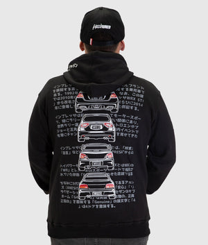 Subaru WRX STI Pullover Hoodie - Hardtuned