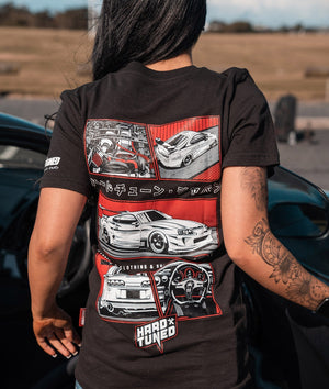 Toyota Supra MKIV Fragment Womens Tee - Hardtuned