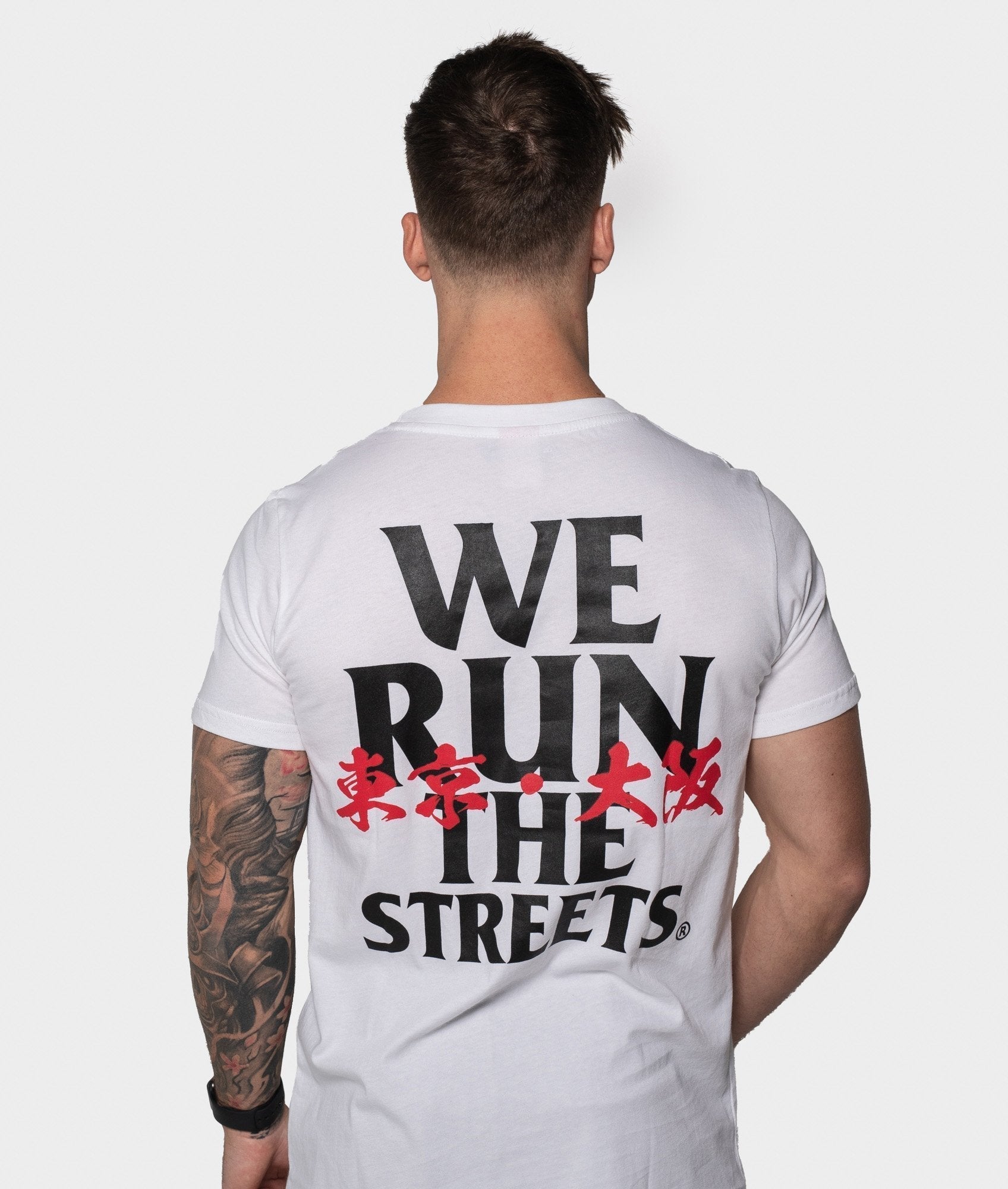 We Run The Streets Tee - White - Hardtuned