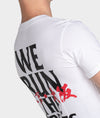 We Run The Streets Tee - White - Hardtuned