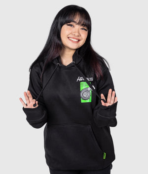 Women's Black Bunny Hoodie - Hardtuned