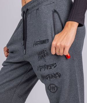 Women's Clutch Kick P1 Fleece Track Pants - Charcoal - Hardtuned