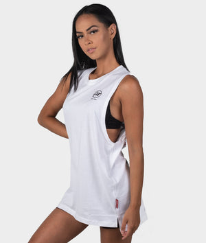 Womens HTxJPN Crossing Tank - White - Hardtuned