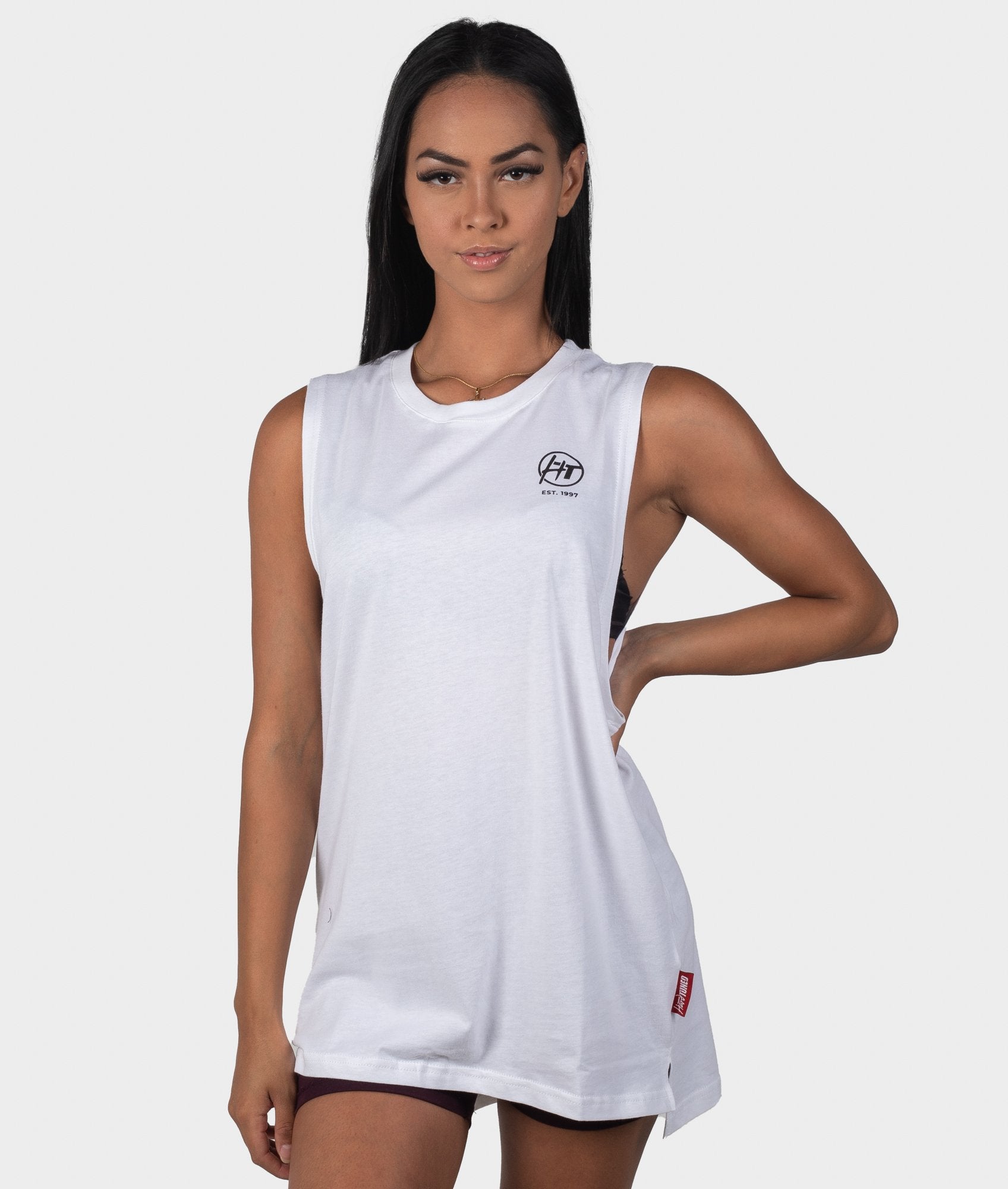 Womens HTxJPN Crossing Tank - White - Hardtuned