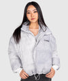 Womens Shuto White Puffer Jacket - Hardtuned