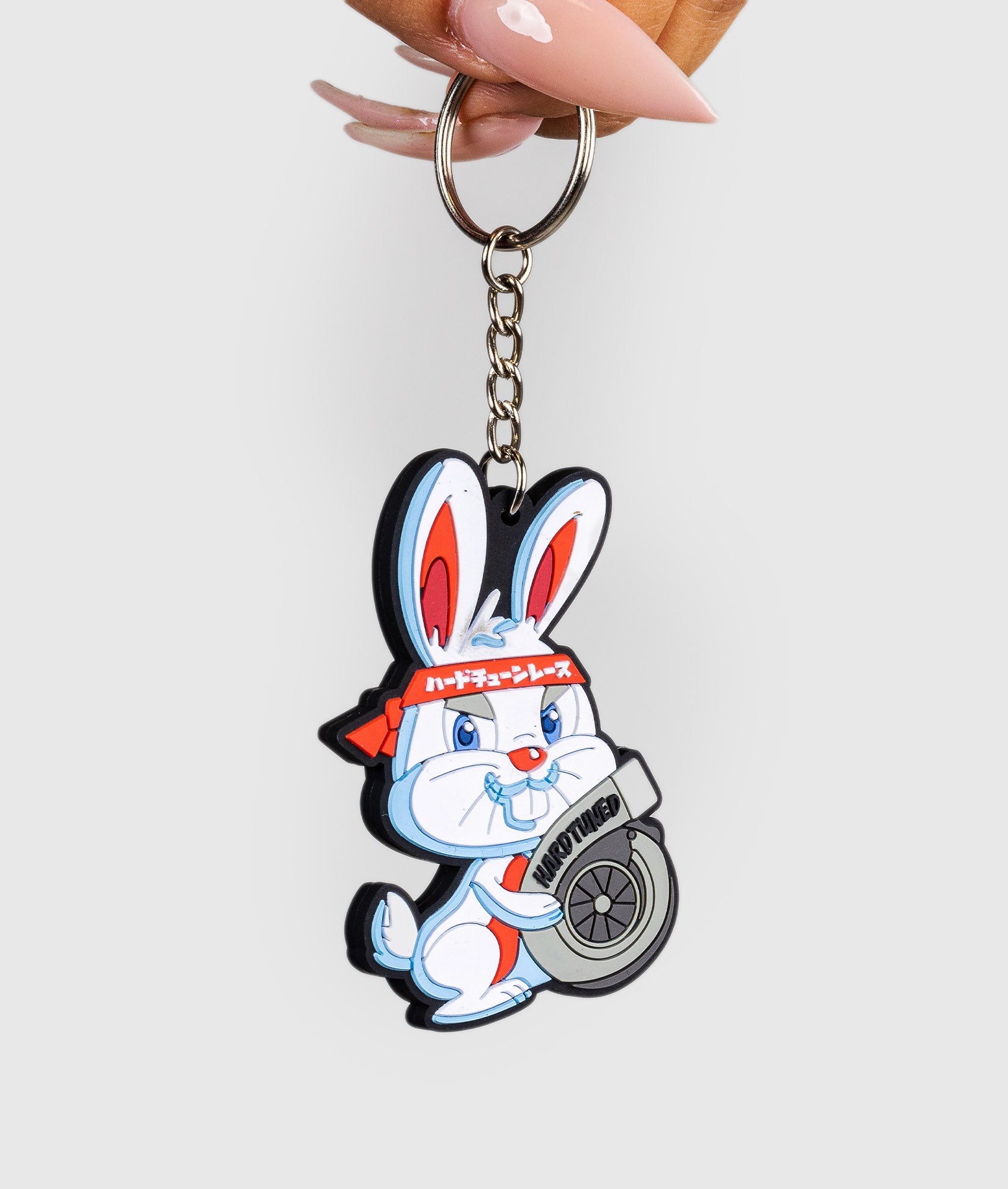 Turbo Bunny Rubber Key Ring