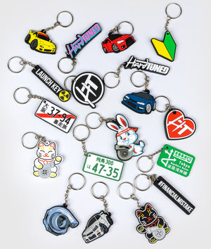 Turbo Bunny Rubber Key Ring