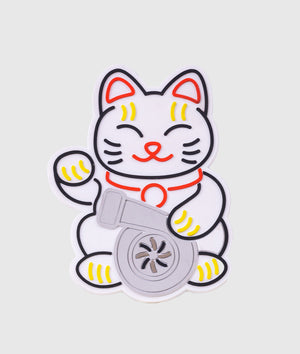 White Kitty Magnet