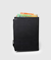 Higashi Black/Suede Vertical Wallet