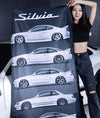 Nissan Silvia Generations Garage Flag
