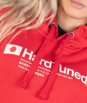 Hardtuned Essential Womens Hoodie - Red - Hardtuned