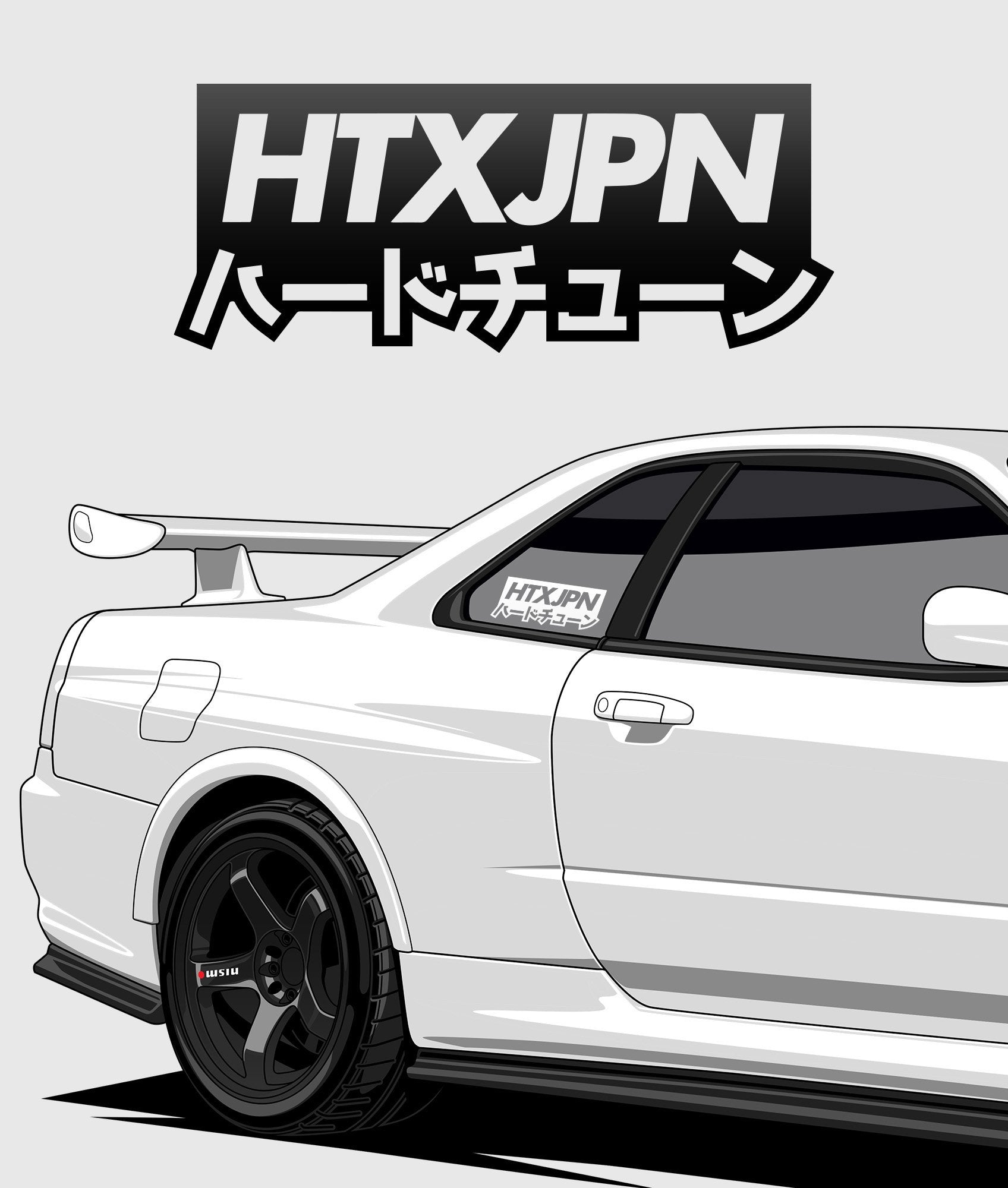 HTXJPN Kanji Vinyl Sticker - Hardtuned