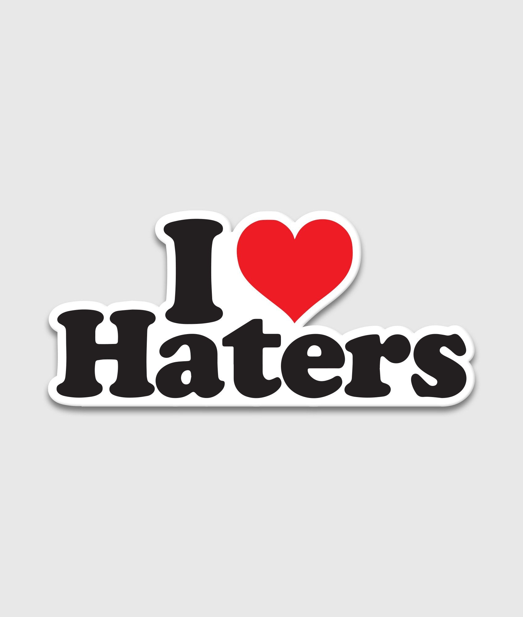 I ♥ Haters Sticker - Hardtuned