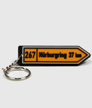 Nurburgring Soft Rubber Key Ring - Hardtuned